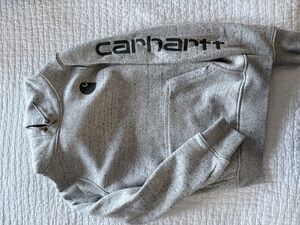 Carhartt grey relaxed fit sweatshirt size small